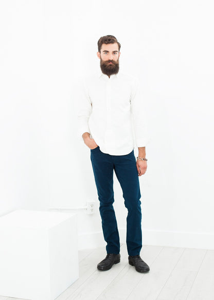 Alex Twill Pant in Mariner - B