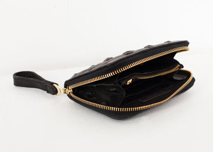 Elodie Leather Wallet in Black